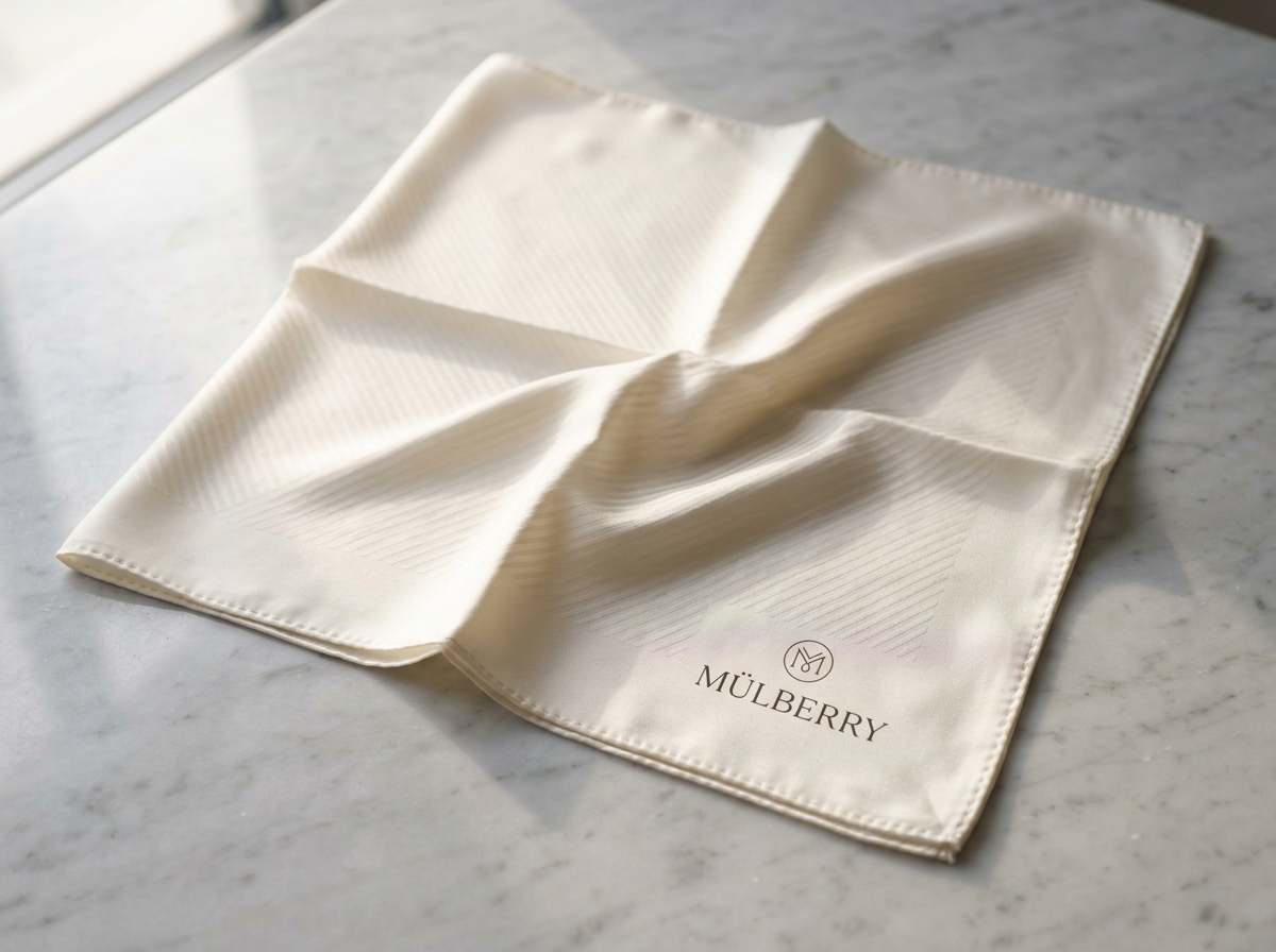 Minimalist Corner Monogram Scarf