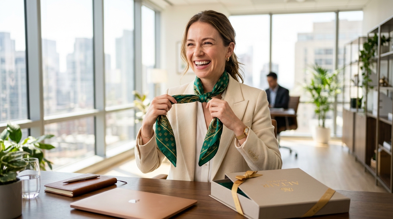Equestrian and polo club silk scarf